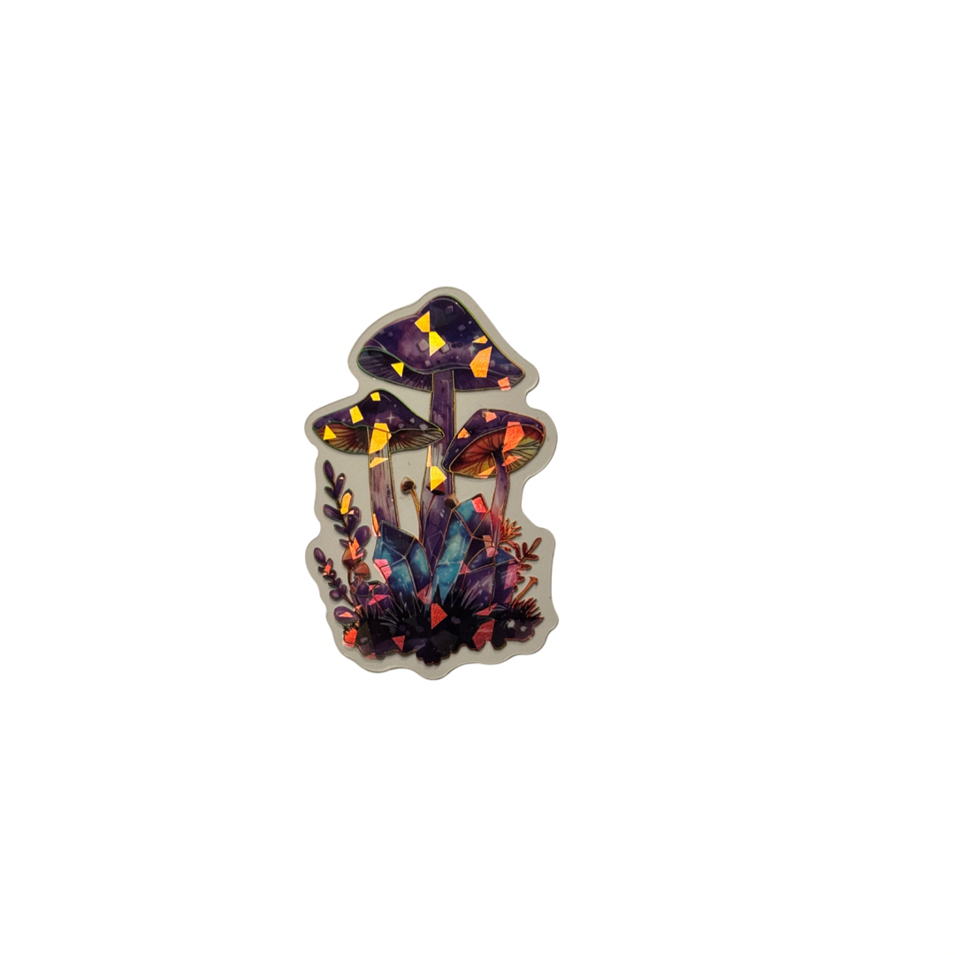 Holographic Mushroom Decal MEDIUM