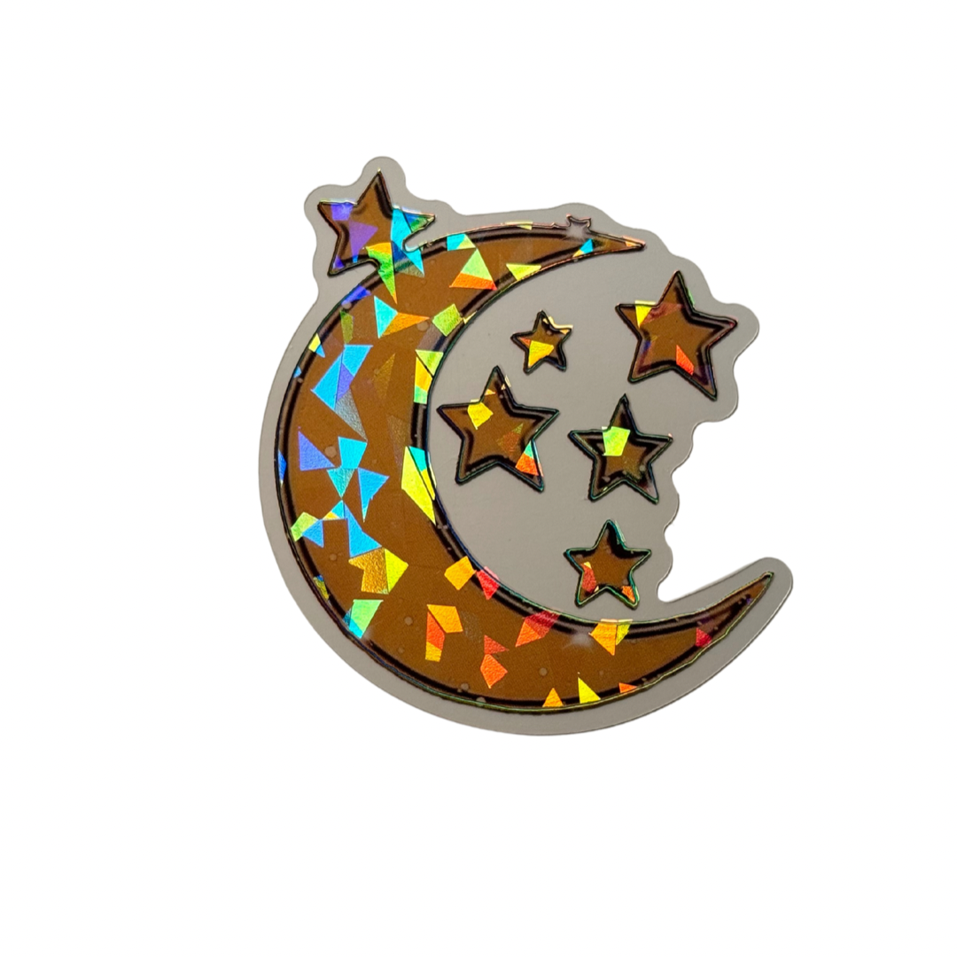 Holographic Moon Decal MEDIUM