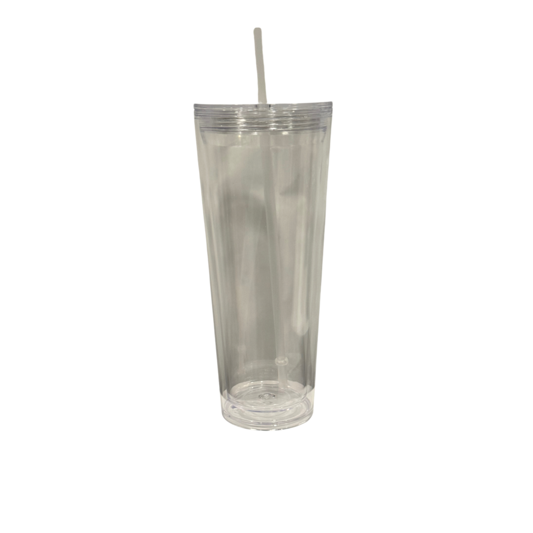 24oz Acrylic Double Wall Snow Globe Tumbler