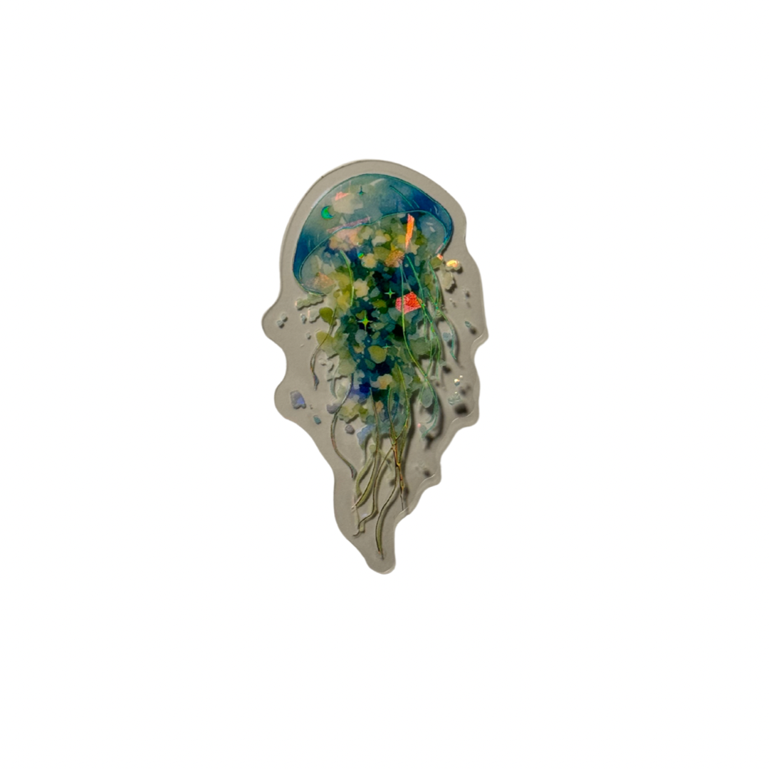 Holographic Jellyfish Decal MEDIUM