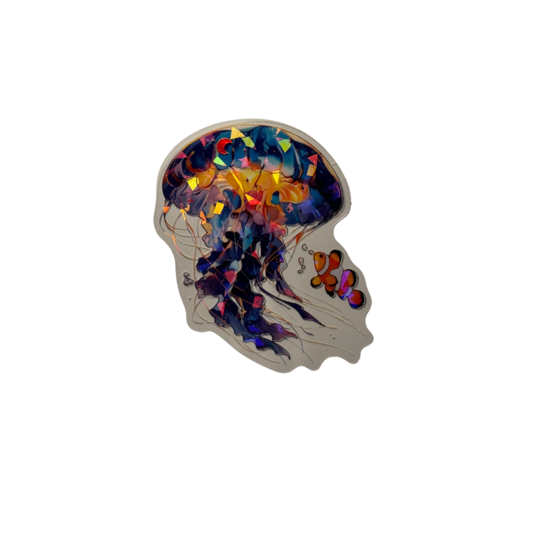 Holographic Jellyfish Decal MEDIUM