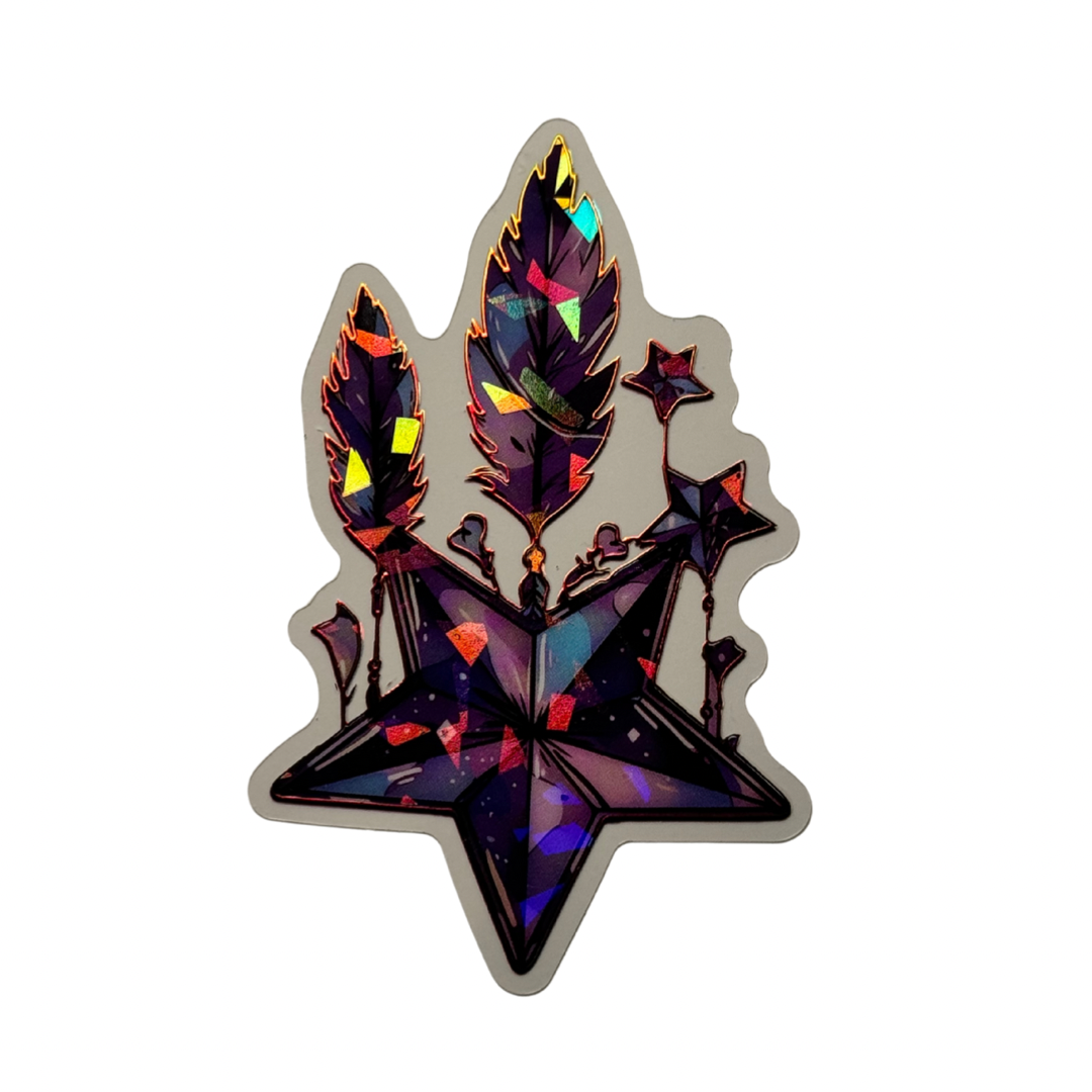 Holographic Star Decal MEDIUM
