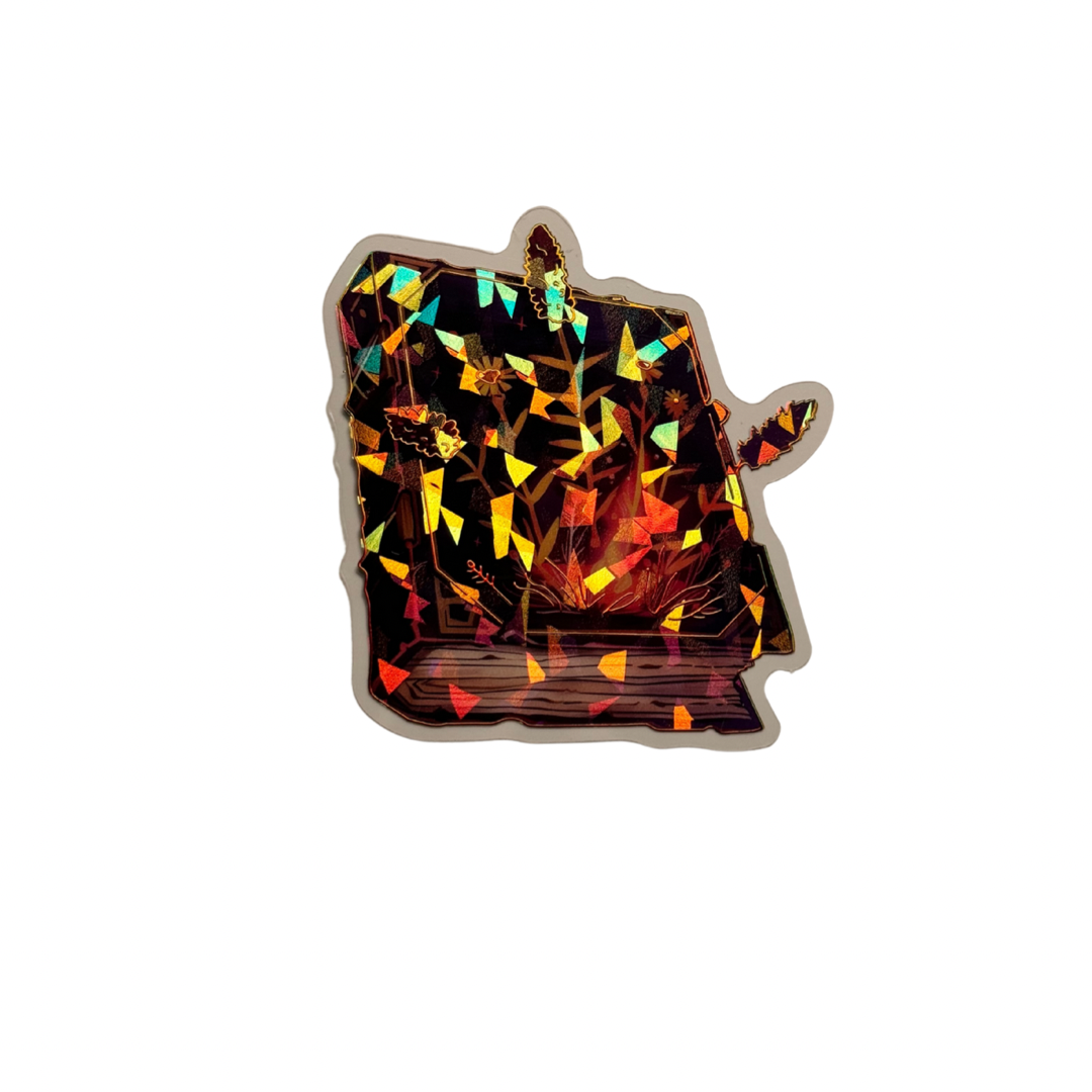 Holographic Book Decal MEDIUM