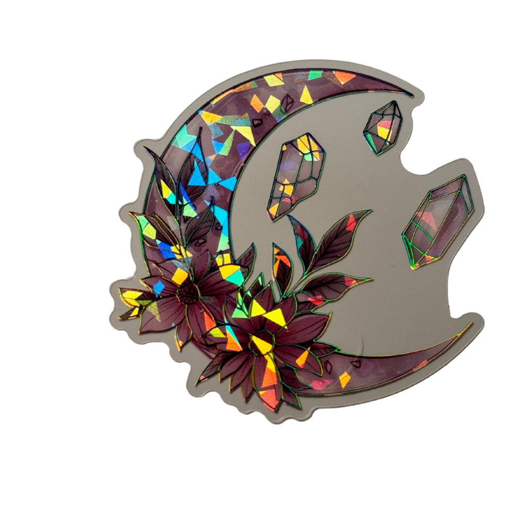 Holographic Moon Decal MEDIUM