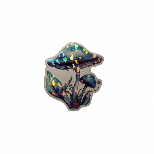 Holographic Mushroom Decal MEDIUM