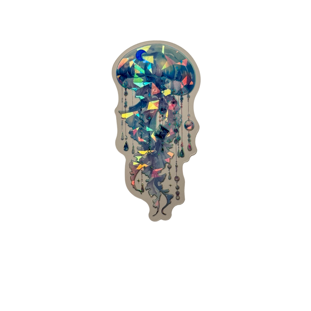 Holographic Jellyfish Decal MEDIUM