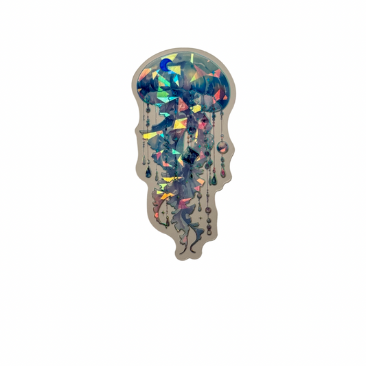 Holographic Jellyfish Decal MEDIUM