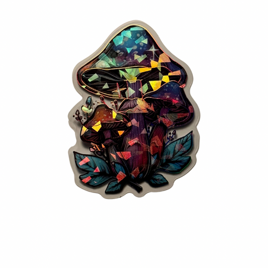 Holographic Mushroom Decal MEDIUM