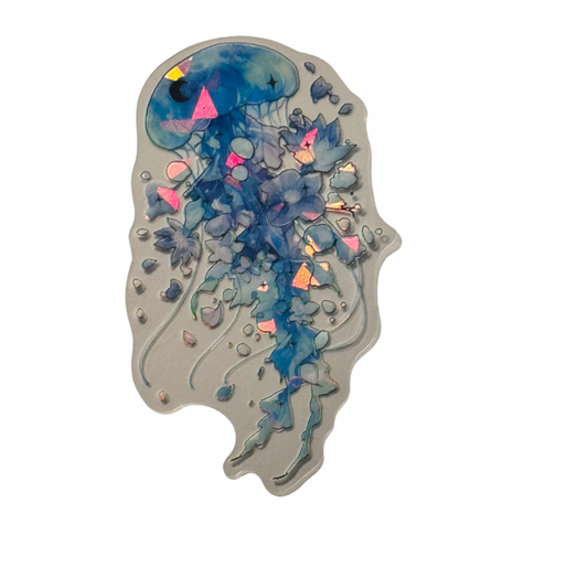 Holographic Jellyfish Decal MEDIUM