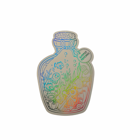 Holographic Summer Memories Decal LARGE