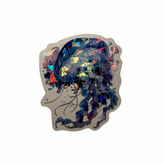 Holographic Jellyfish Decal MEDIUM