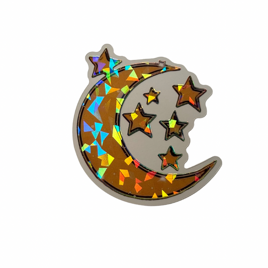 Holographic Moon Decal MEDIUM