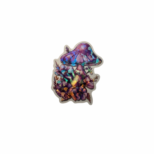 Holographic Mushroom Decal MEDIUM
