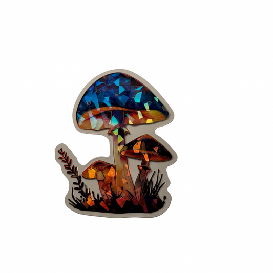 Holographic Mushroom Decal MEDIUM