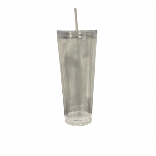 24oz Acrylic Double Wall Snow Globe  Tumbler