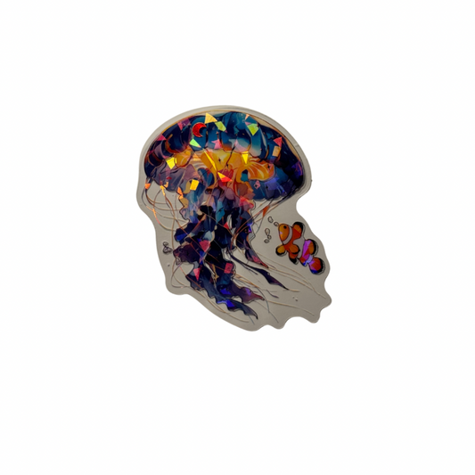 Holographic Jellyfish Decal MEDIUM