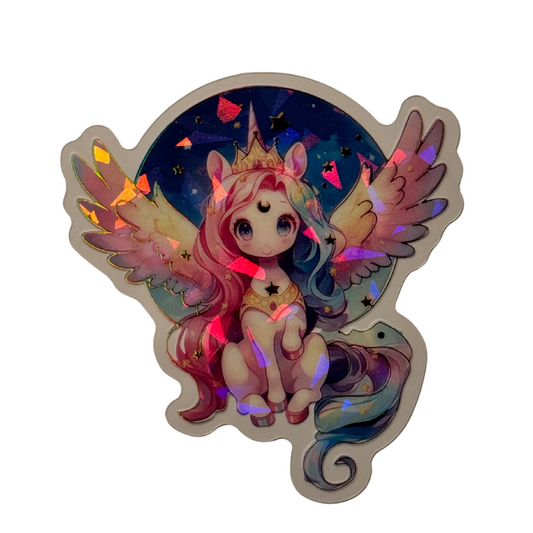Holographic Pony Decal MEDIUM