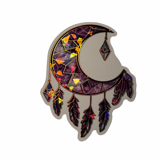 Holographic Moon Decal MEDIUM