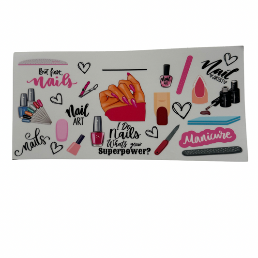 Nails Decal EXTRA LARGE