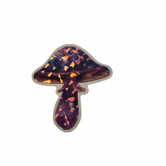 Holographic Mushroom Decal MEDIUM