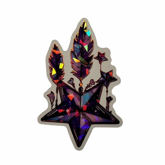 Holographic Star Decal MEDIUM
