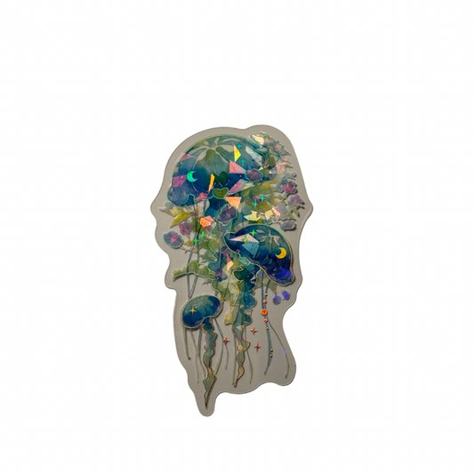 Holographic Jellyfish Decal MEDIUM