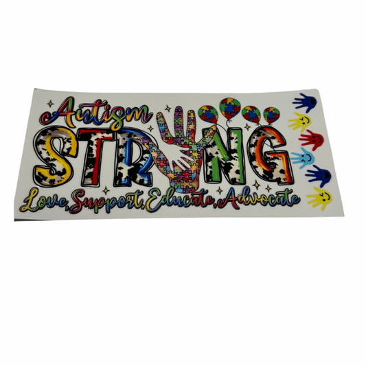 Autism Strong Decal EXTRA LARGE