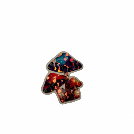Holographic Mushroom Decal MEDIUM