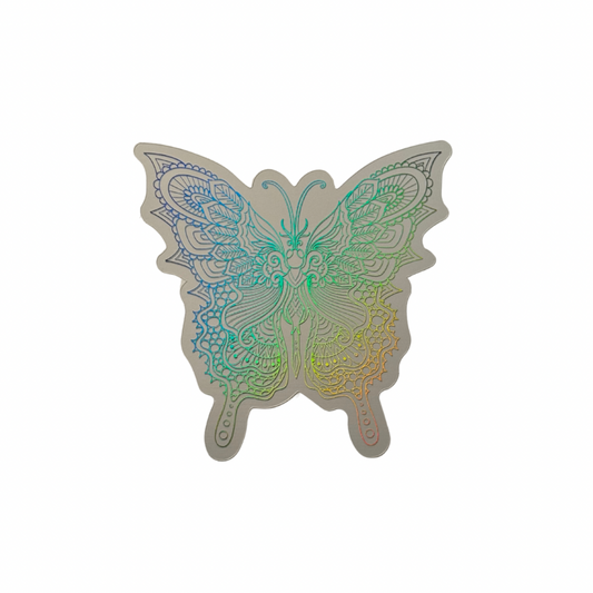 Holographic Butterfly Decal LARGE