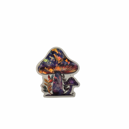 Holographic Mushroom Decal MEDIUM