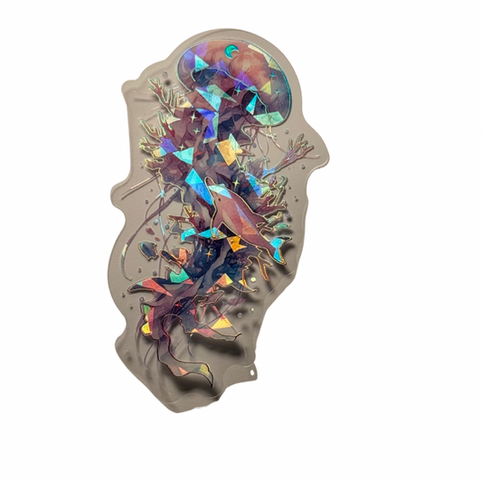 Holographic Jellyfish Decal MEDIUM