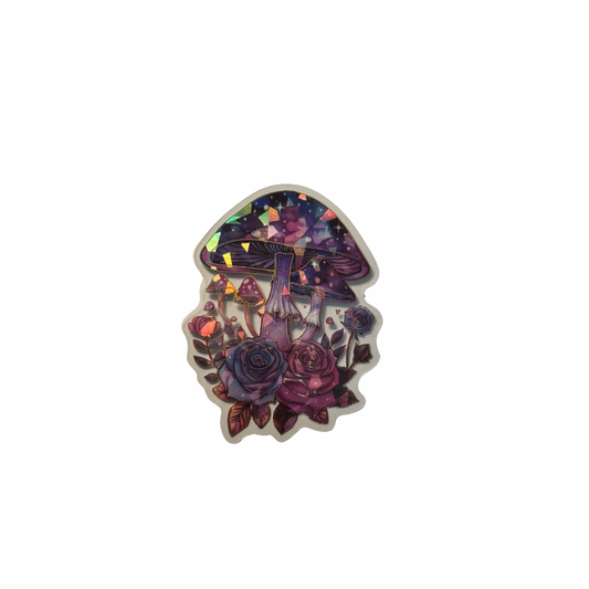 Holographic Mushroom Decal MEDIUM