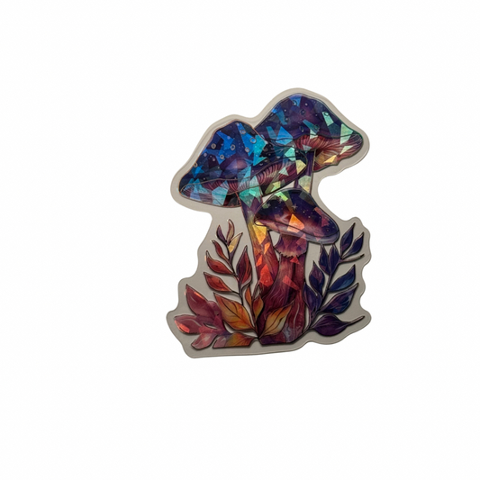 Holographic Mushroom Decal MEDIUM