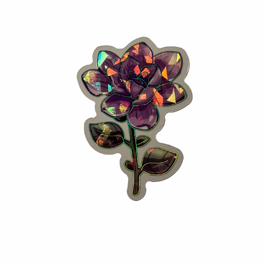 Holographic Flower Decal MEDIUM