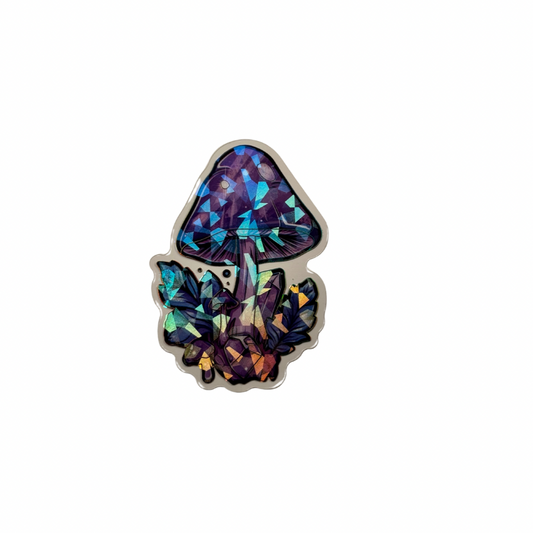 Holographic Mushroom Decal MEDIUM