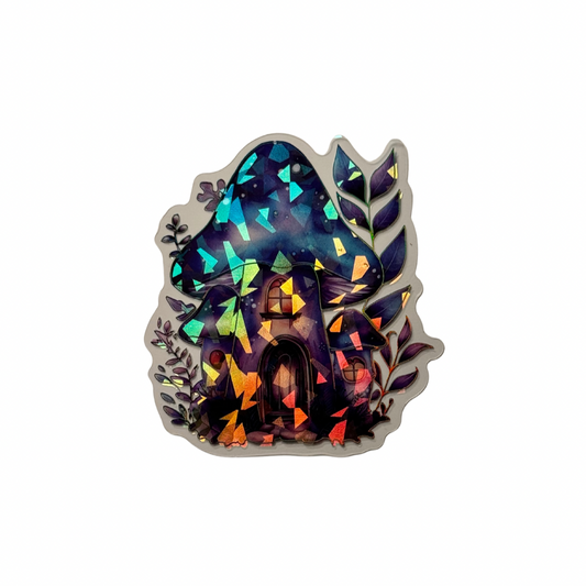 Holographic Mushroom Decal MEDIUM
