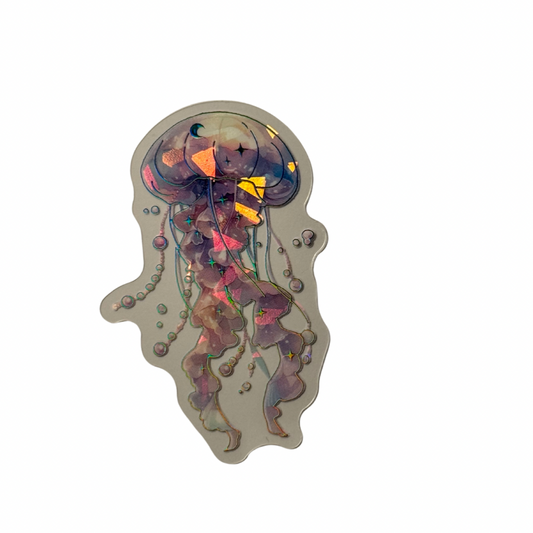 Holographic Jellyfish Decal MEDIUM