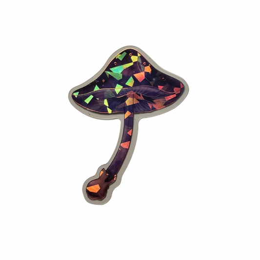 Holographic Mushroom Decal MEDIUM
