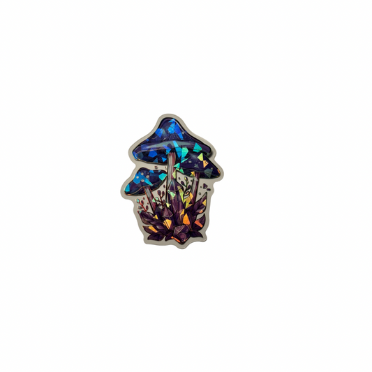 Holographic Mushroom Decal MEDIUM