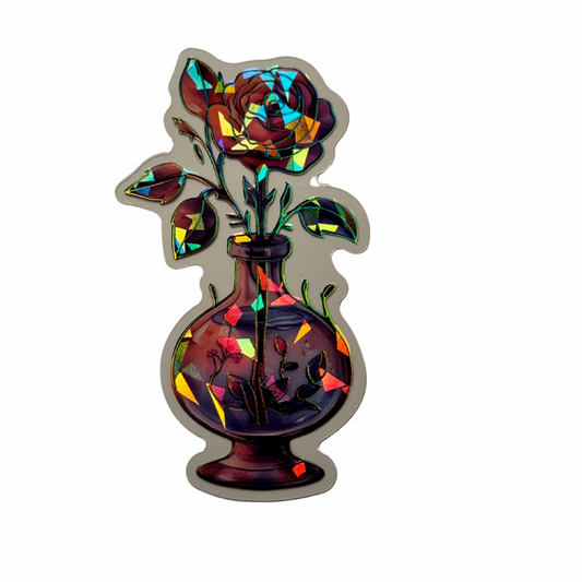 Holographic Flower Decal MEDIUM