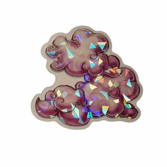 Holographic Clouds Decal MEDIUM