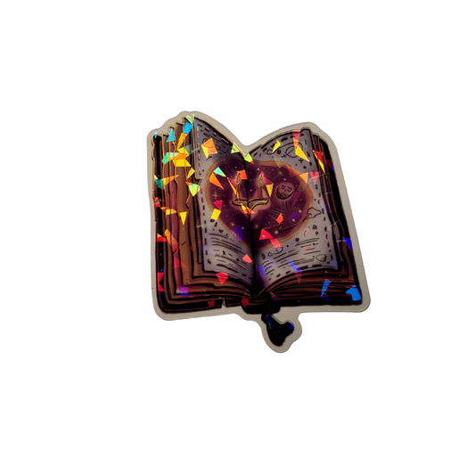 Holographic Book Decal MEDIUM