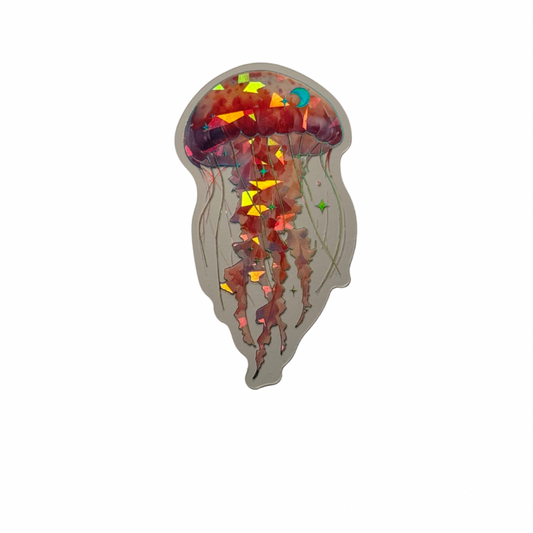 Holographic Jellyfish Decal MEDIUM