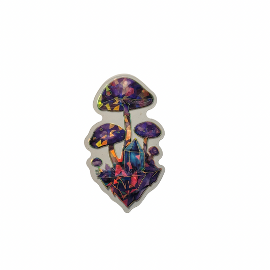 Holographic Mushroom Decal MEDIUM