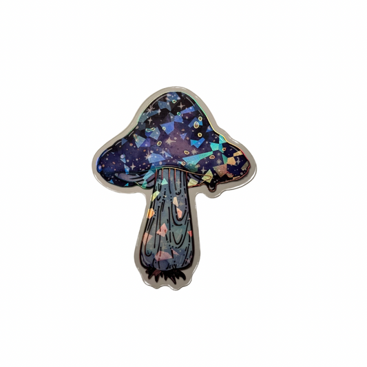 Holographic Mushroom Decal MEDIUM