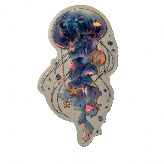 Holographic Jellyfish Decal MEDIUM