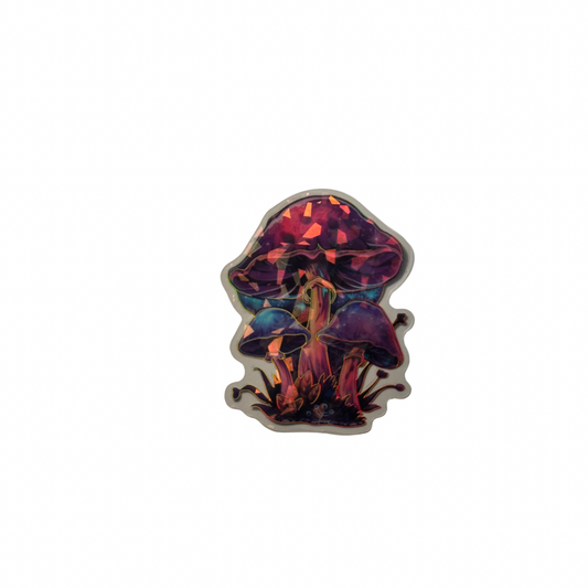 Holographic Mushroom Decal MEDIUM