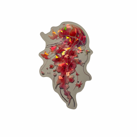 Holographic Jellyfish Decal MEDIUM