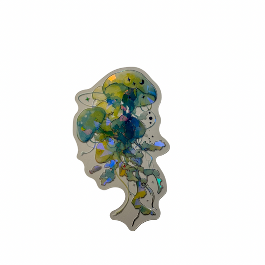 Holographic Jellyfish Decal MEDIUM